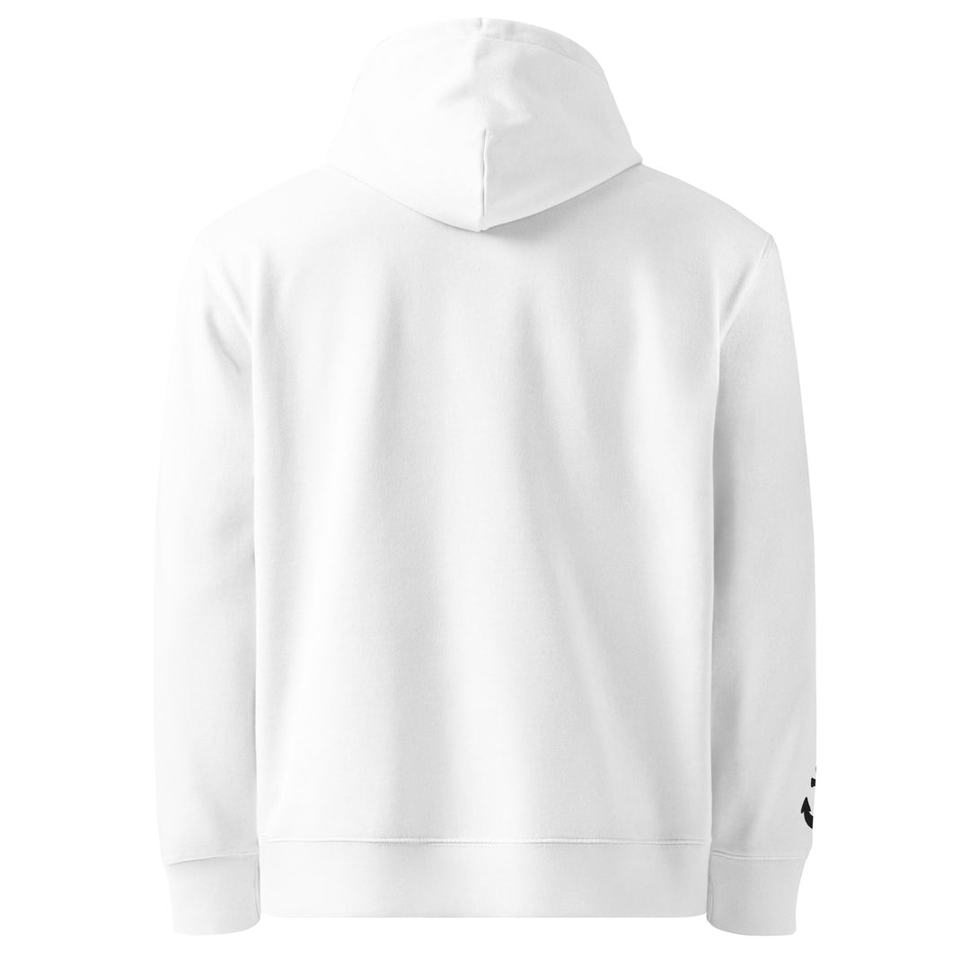 Silky Ahoy Hoodie in White — back view