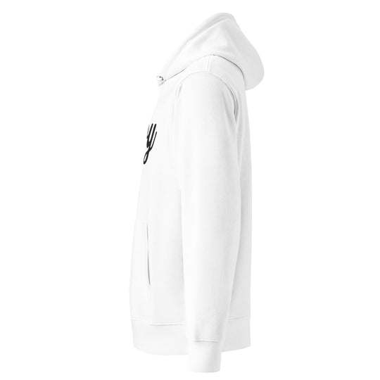 Silky Ahoy Hoodie in White — left view