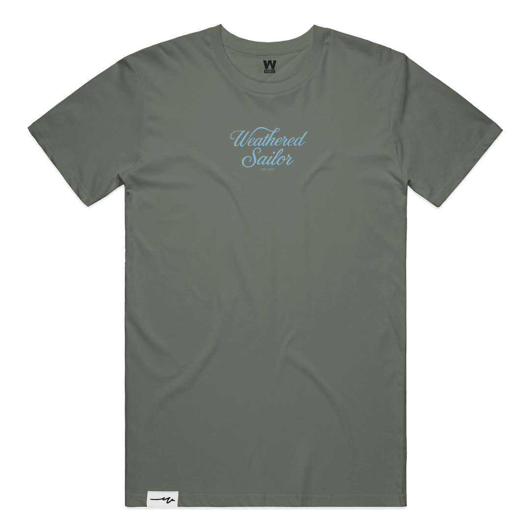Vast Script Tee, transparent background