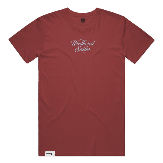 Voyage Script Tee, transparent background