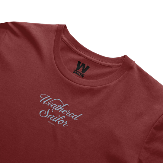 Voyage Script Tee, transparent background