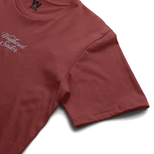 Voyage Script Tee, transparent background