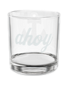 Ahoy Engraved Whiskey Glass, 10.5oz