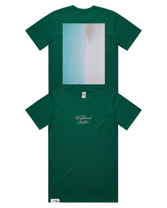 Whisper Script Tee, transparent background