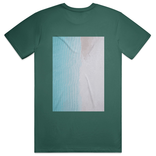 Whisper Script Tee, transparent background