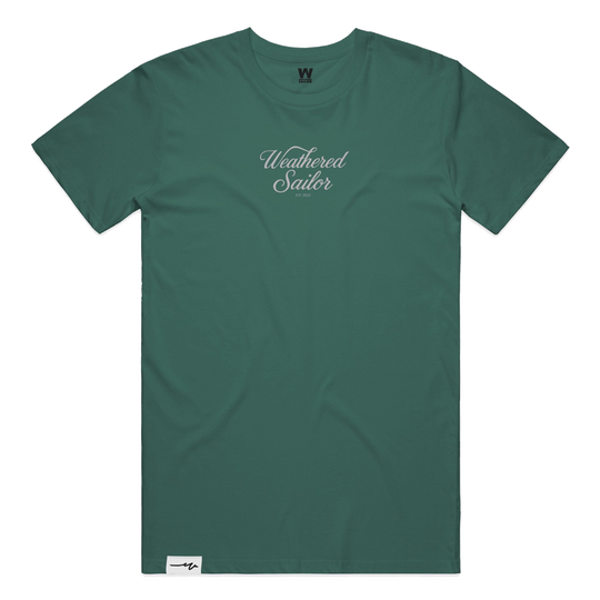 Whisper Script Tee, transparent background