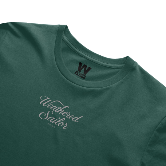 Whisper Script Tee, transparent background