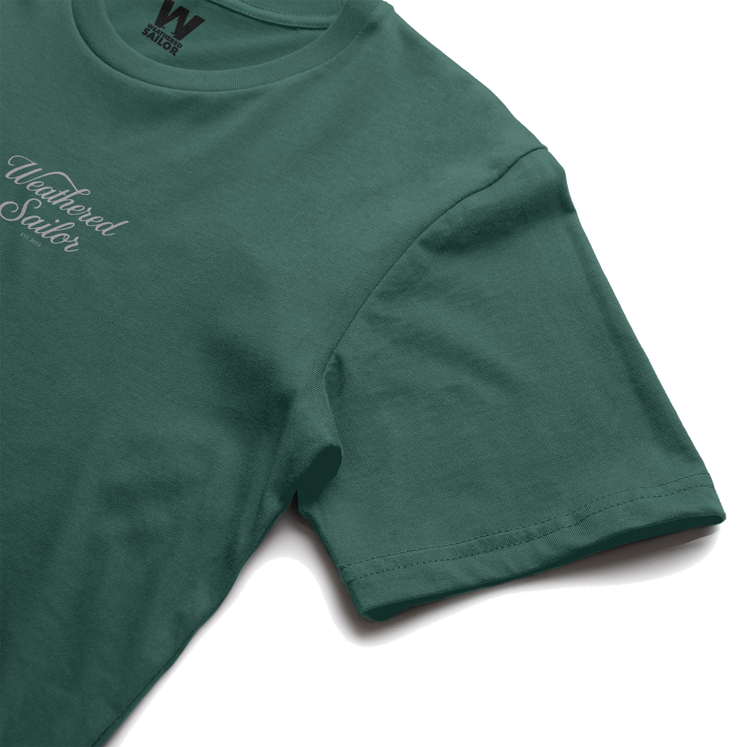 Whisper Script Tee, transparent background
