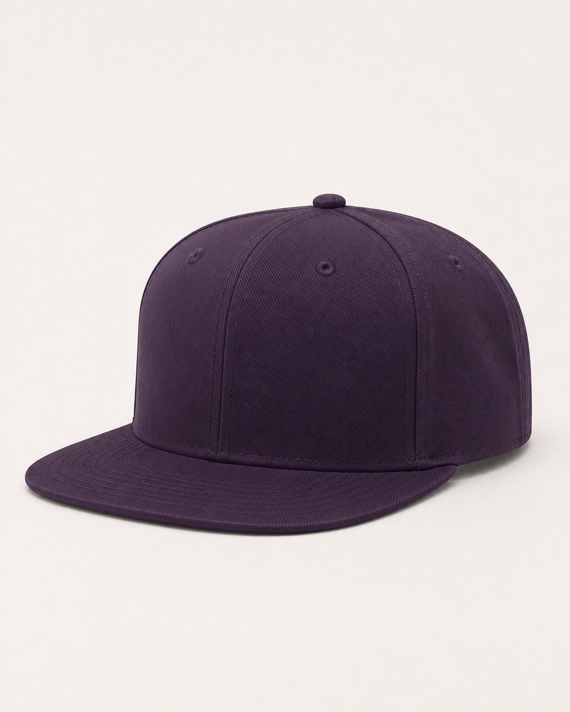 Structured high-profile snapback cap